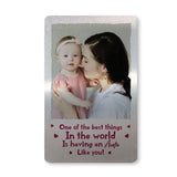 Personalised Auntie Gift Metal Photo Card Birthday Gift For Aunt