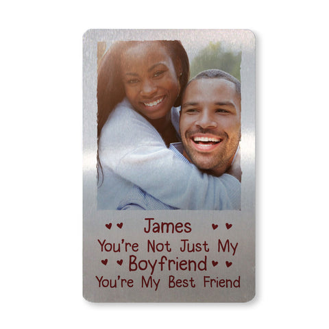 Novelty Gift For Boyfriend Personalised Photo Wallet Insert