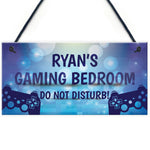 PERSONALISED Gaming Bedroom Sign Novelty Gamer Gift