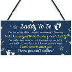 Daddy To Be Gifts From Bump Plaque Baby Shower Present To Dad