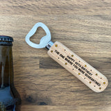 Novelty Birthday Gift In Quarantine Wood Bottle Opener Funny