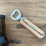 Personalised Birthday Bottle Opener Gift 30th 40th 50th Birthday