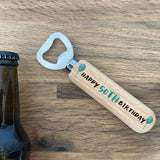 Personalised Birthday Bottle Opener Gift 30th 40th 50th Birthday