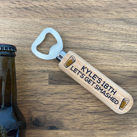 Funny PERSONALISED Birthday Bottle Opener Gift 18th 21st Gift