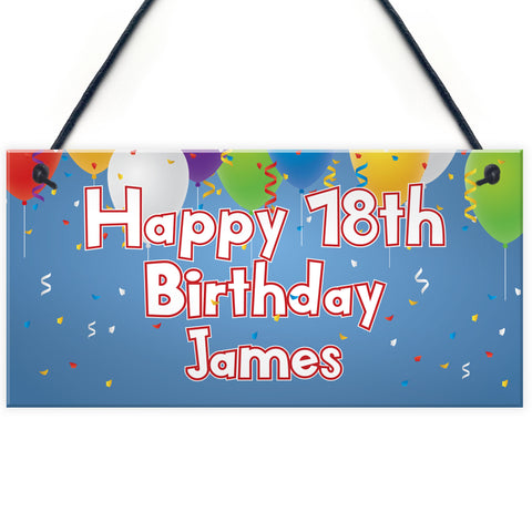 PERSONALISED BIRTHDAY PARTY PLAQUES DECORATIONS