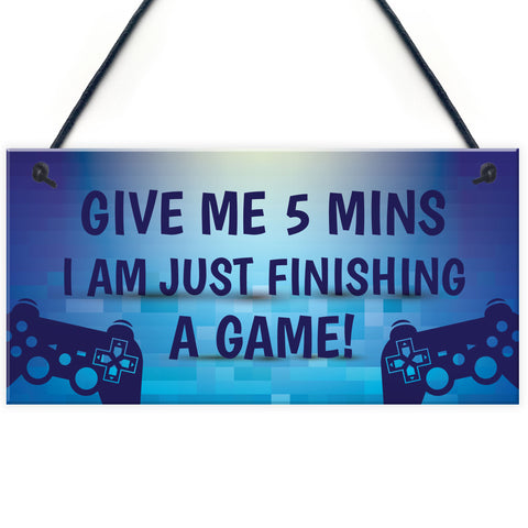 Funny Gaming Sign For Dad Son Brother Uncle Man Cave Bedroom