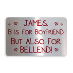 Funny Gift For Boyfriend Valentines Day Anniversary Wallet Card