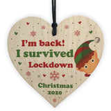 Funny Lockdown Christmas Decoration For Daughter Son Elf Sign