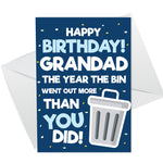 Funny Birthday Card For Grandad Lockdown Design Novelty Card