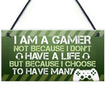 Funny Gamer Gifts Novelty Gaming Sign For Boys Bedroom Gifts