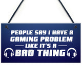 Novelty Gaming Games Room Sign Funny Gift For Brother Son