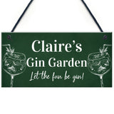 Personalised Gin Garden Signs Home Decor Gifts Novelty Home Bar