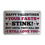 Funny Valentines Gift For Boyfriend Girfriend Husband Wife Card