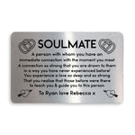 Metal Wallet Insert Personalised Valentines Anniversary Gift