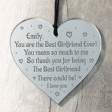 Best Girlfriend Gift Personalised Heart Valentines Anniversary