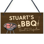 Funny Joke Personalised BBQ Sign Man Cave Garden Shed Sign