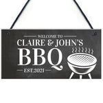 Personalised BBQ Garden Sign Novelty Home Decor Plaques Gifts