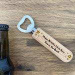 Quirky Uncle Gift Personalised Wood Bottle Opener Birthday Gift