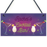 Personalised Novelty Cocktail Bar Home Bar Signs And Plaques