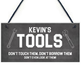 Personalised Tool Sign For Man Cave Shed Garage Gift For Him