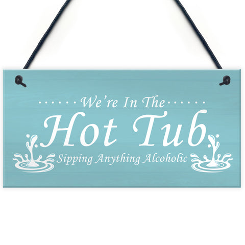 Funny Hot Tub Accessories Home Decor Garden Hot Tub Signs