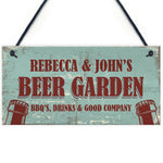 Personalised Beer Garden Outdoor Garden Man Cave Sign Alcohol