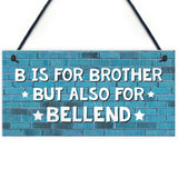 Funny Gift For Brother Hanging Plaque Rude Birthday Christmas