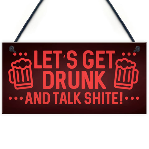 Funny Man Cave Sign Alcohol Beer Gift Home Bar Garden Sign