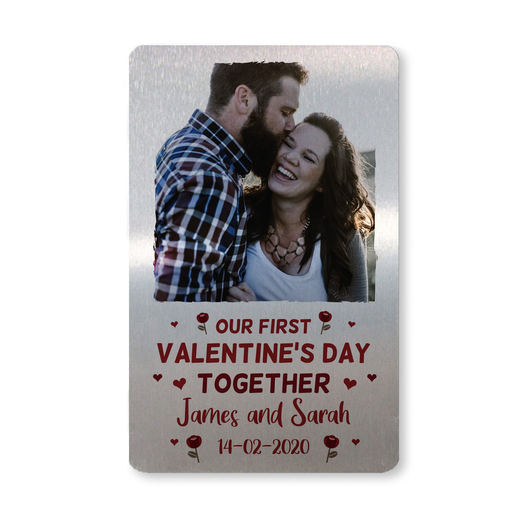 First Valentines Day Gift Boyfriend Girlfriend Metal Wallet Card – Red  Ocean Gifts
