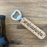 Novelty Dad Gift Ideas Wooden Bottle Opener Gift For Fathers Day