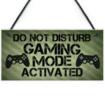 Gaming Sign Do Not Disturb Plaque Gamer Gift Boys Bedroom Decor