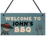 Personalised BBQ Sign For Garden Man Cave Shed Sign Gift For Men