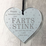 Funny Valentines Gift For Boyfriend or Husband Novelty Heart