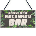 Novelty Backyard Bar Hanging Signs And Plaques Garden Decor