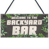 Novelty Backyard Bar Hanging Signs And Plaques Garden Decor