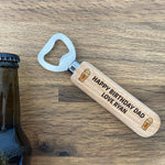 Birthday Gift For Dad 40th 50th 60th Wooden Bottle Opener