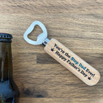 Step Dad Gift For Fathers Day Wooden Bottle Opener Novelty Gift