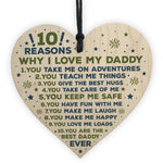 Daddy Gifts From Son Daddy Daughter Gifts Wooden Heart Love You