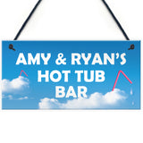 PERSONALISED Hot Tub Bar Signs And Plaques Novelty Garden Decor