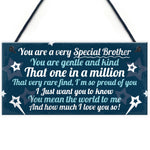 Birthday Christmas Brother Gifts From Sister Hanging Plaque