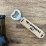 Personalised Novelty Beer Bottle Opener Home Bar Accessories