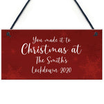 PERSONALISED Christmas At The Sign Family Gift Christmas Decor