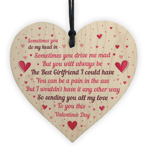 Handmade Valentine's Day Gift For Your Girlfriend Wood Heart