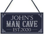 Personalised Retro Man Cave Signs Novelty Gifts For Him