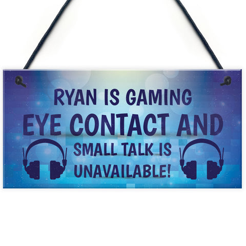 FUNNY Gamer Gift NEON EFFECT Personalised Gaming Sign