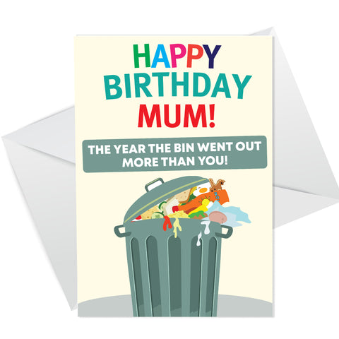 Funny Birthday Card For Mum Lockdown Theme Novelty Card