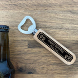 Personalised Gift For Uncle Birthday Wooden Bottle Opener Funny