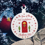 Lockdown Bauble Tree Decoration Gift For Family Home Decoration