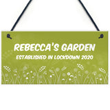 Personalised Novelty Garden Sign Lockdown Quaratine Keepsake