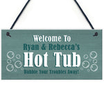 Hot Tub Personalised Plaques Novelty Home Decor Gifts Garden